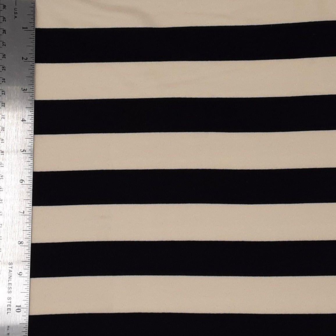 BLACK/IVORY GW-022218S DTY BRUSHED HZTL STRIPES DTY BRUSHED PRINT