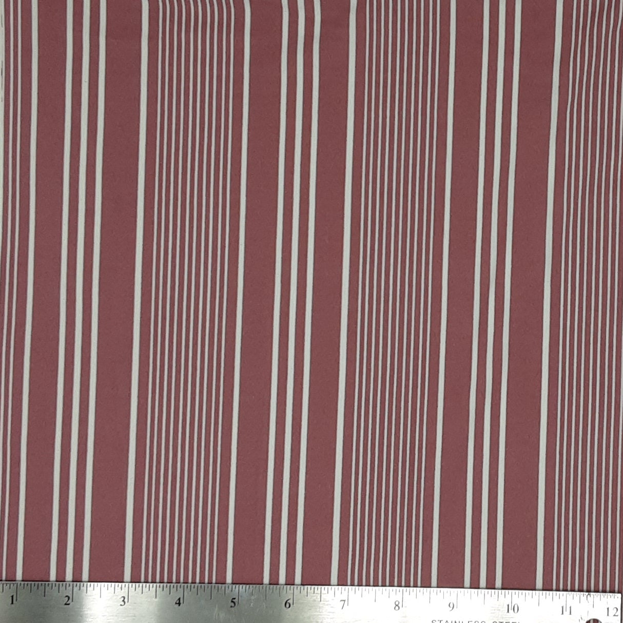 MAUVE/WHITE 303-GW180361 DTY BRUSHED VERTICAL STRIPES