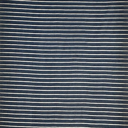 Thin Stripe Blue/White DTY Brushed