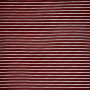 Thin Stripe Wine/White DTY Brushed