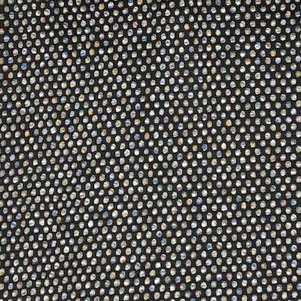 Jacquard Polka Dot Melange Rust/Blue/Black AzTec Fabric