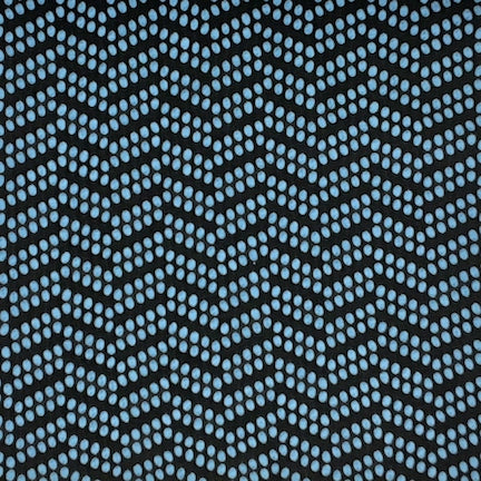 Jacquard Polka Provincial Blue/Black Aztec Chevron