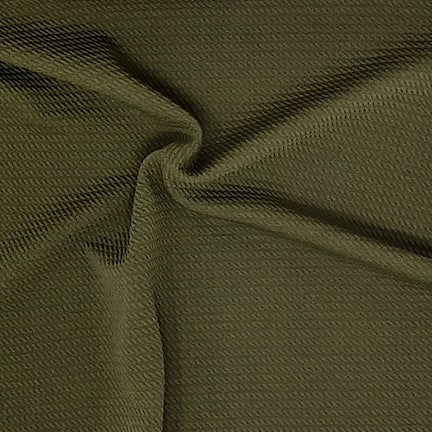 Olive Solid Bubble Bullet Fabric