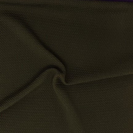 Dark Olive Solid Bubble Bullet Fabric