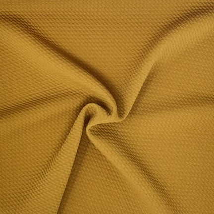 Mustard Solid Bubble Bullet Fabric