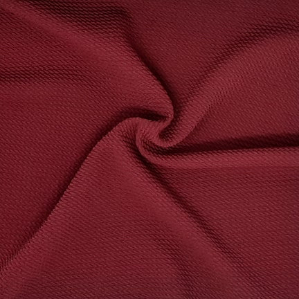 Maroon Solid Bubble Bullet Fabric