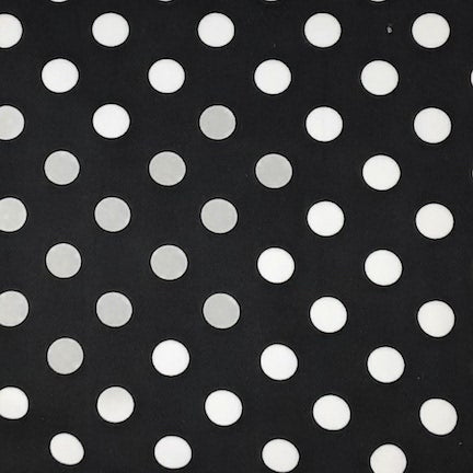 Black / Ivory QUARTER DOTS DTY BRUSHED