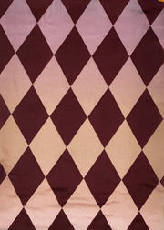 BURGUNDY KNT2100-Q10301 DTY BRUSHED GEOMETRIC PRINT