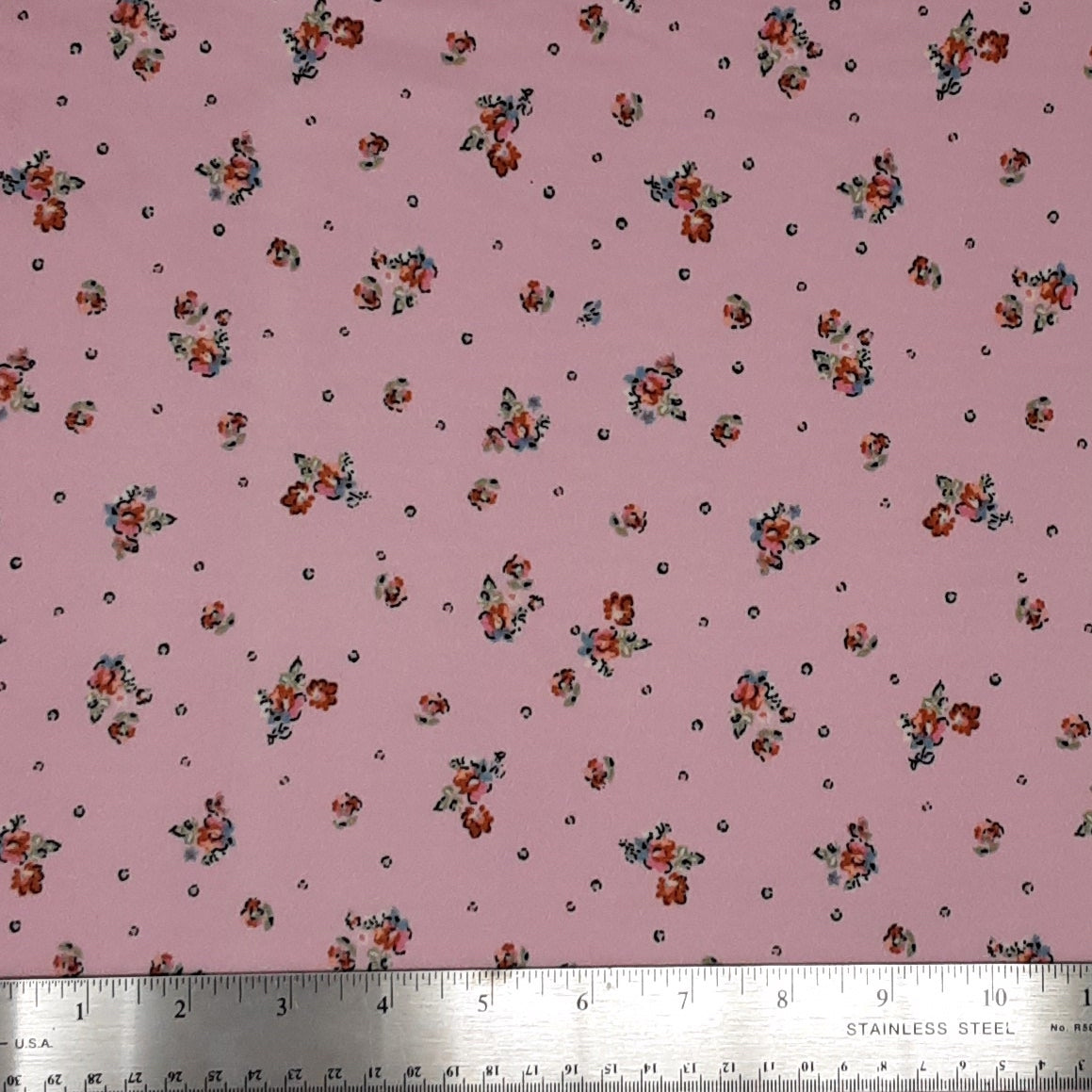 MAUVE KNT2100+-Q9090 DTY BRUSHED FLORAL PRINT