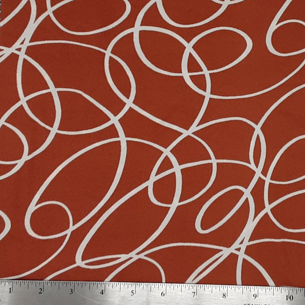 RUST KNT2100-SE40123 DTY BRUSHED GEOMETRIC PRINT