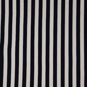 Simple Stripe White/Black DTY Brushed Fabric