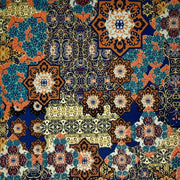 Geo Tribal Art 4 Orange/Teal/Yellow DTY fabric