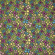 Wild Flowers 2 Pink/Yellow/Green DTY fabric