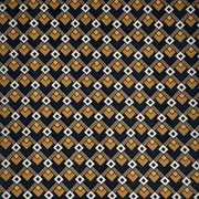 Decos Squares Charcoal/Gold DTY fabric