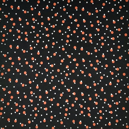 Cosmo Black/Orange DTY Fabric