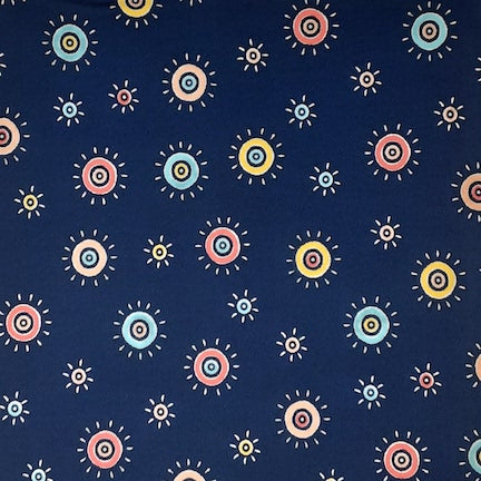 Sunny Sun Yellow/Rose/Navy DTY Fabric