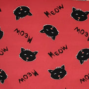 Red Black Cats - DTY Fabric