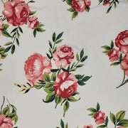 Ivory Red DTY FLORAL PRINT