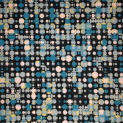 Geo Circles Pink/Gray/Blue DTY Fabric