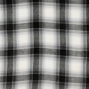 Black Gray Gauze Plaid