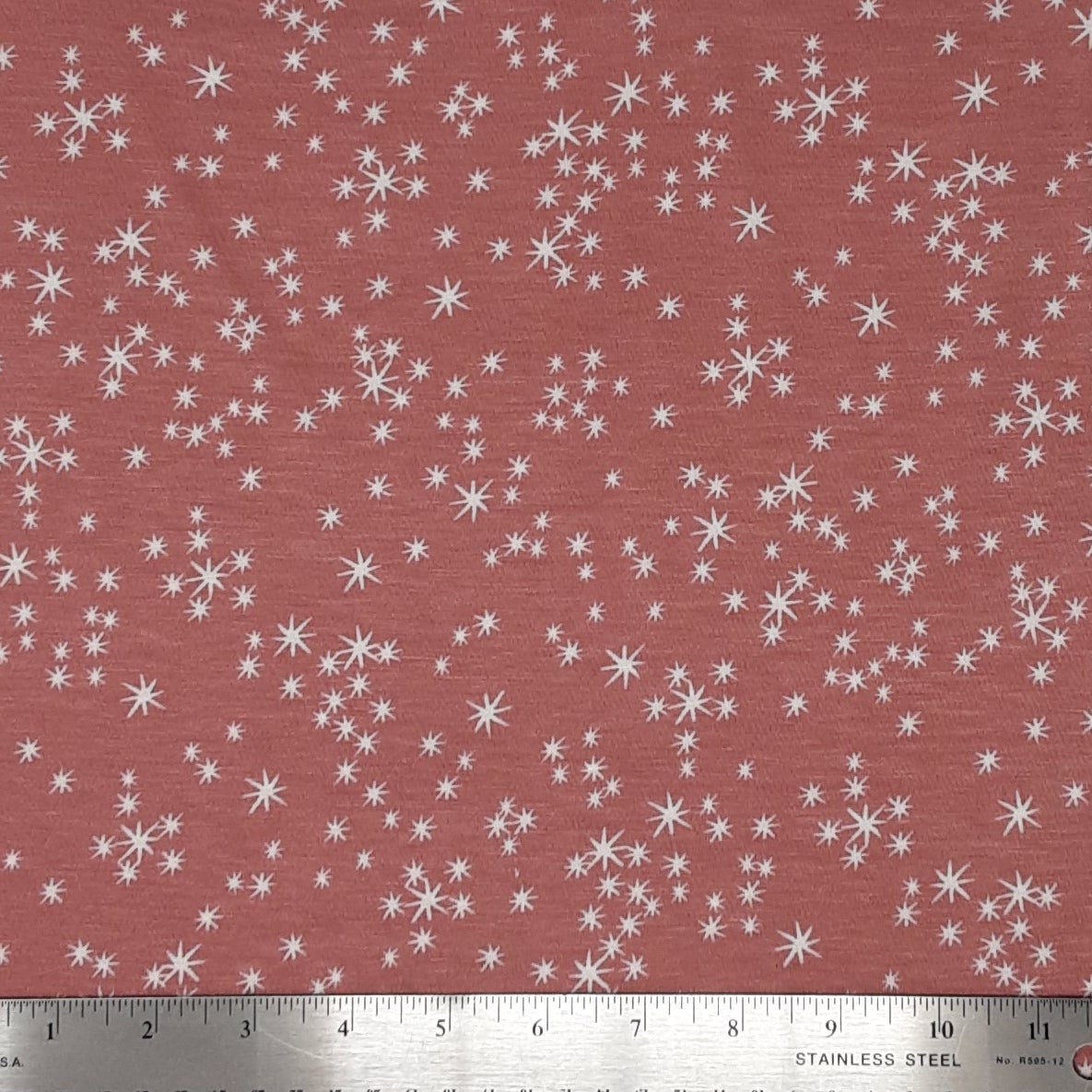 RUST KNT1327_Q01008 RAYON SPAN JERSEY STAR PRINT