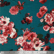 TEAL 307-GW170137 RAYON SPANDEX PRINT JERSEY