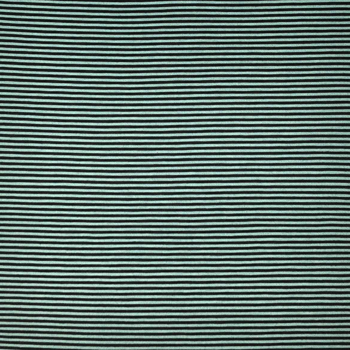 Seafoam/Black Stripes Jersey Rayon Spandex