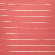 Coral Stripes Jersey Rayon Spandex