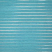Aqua/Ivory Stripes Jersey Rayon Spandex