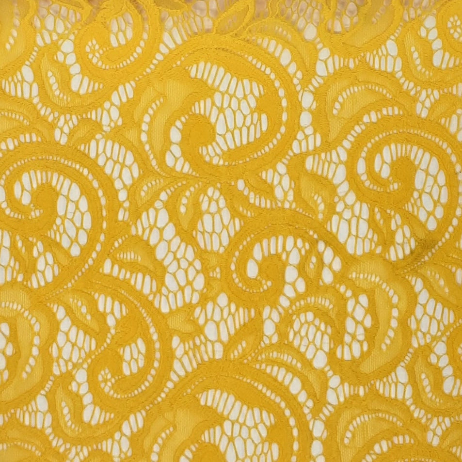 YELLOW CHROME LACE -144-(HANGER#2) LACE