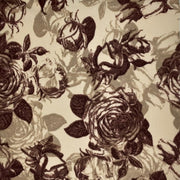 Sepia Roses Beige/Brown/Khaki Liverpool Fabric