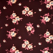 Tiny Flowers Burgundy/white/Rose Liverpool Fabric