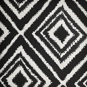 Hypno Geometric White/Black Liverpool Fabric