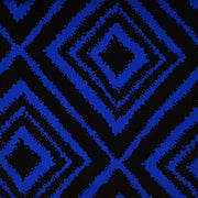 Hypno Geometric Neon Blue/Black Liverpool Fabric