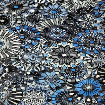 NANCYMANDALA ART 2 Pleated Fabric Print PO#18219S-SINGLE PLEATED PRINT