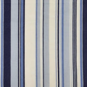Denim/Navy Rayon Linen Vertical Stripes Print