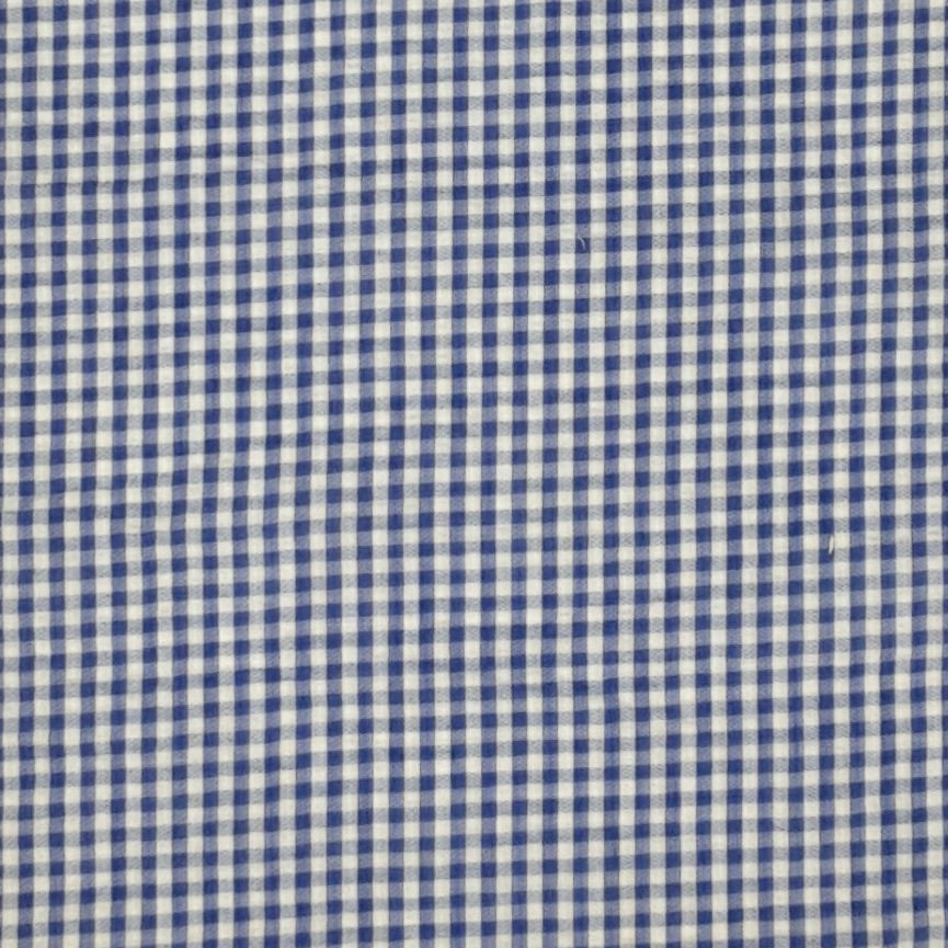 Chambray White Plaid Seersucker