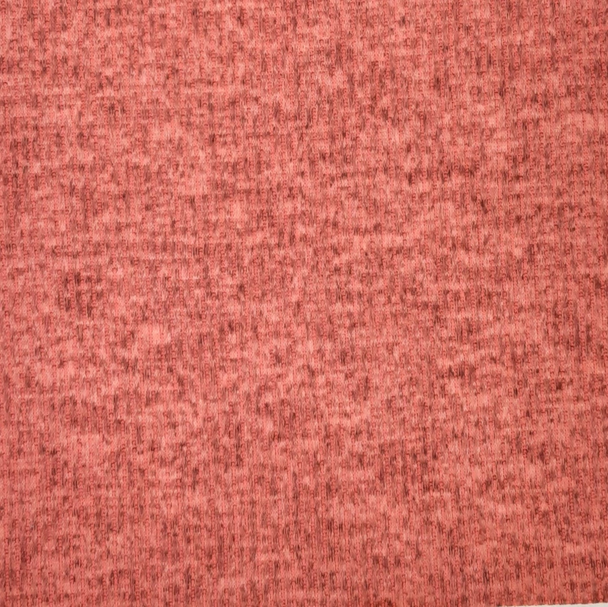 Hot Coral Sweater knit T/R Brushed 4x2 Rib