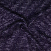 Purple Plumeria Sweater knit T/R Brushed 4x2 Rib