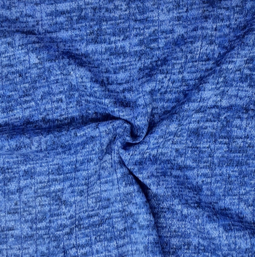 Dazzling Blue Sweater Knit T/R Brushed 8X4 Fabric