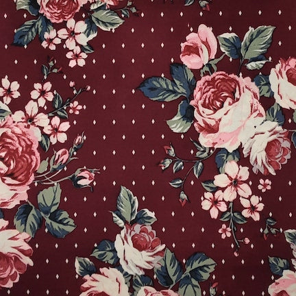 Berry TECHNO FLORAL PRINT