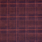 Fine Plaid Navy/Orange Techno Fabric