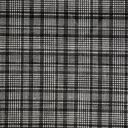 Small Plaid Black/White Techno Fabric