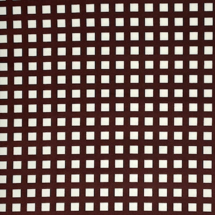 Gingham Burgundy/White Techno Fabric