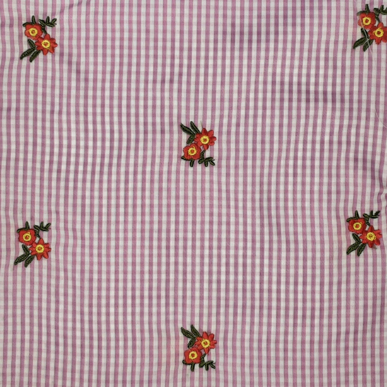 PINK POLYESTER EMBROIDERY