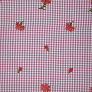 PINK SIMPLE PLAID POLYESTER EMBROIDERY